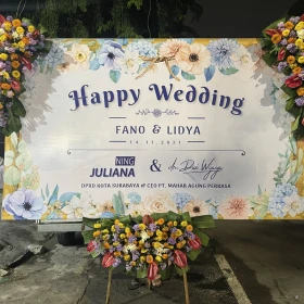 Papan Ucapan Wedding 1